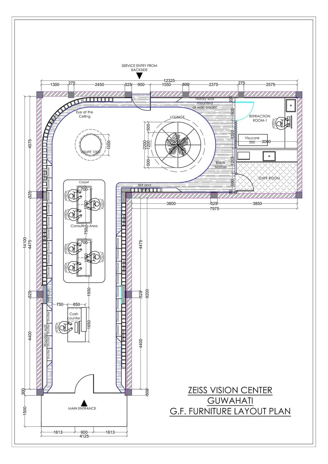 Optical Store Chain — view 2 (working drawing)