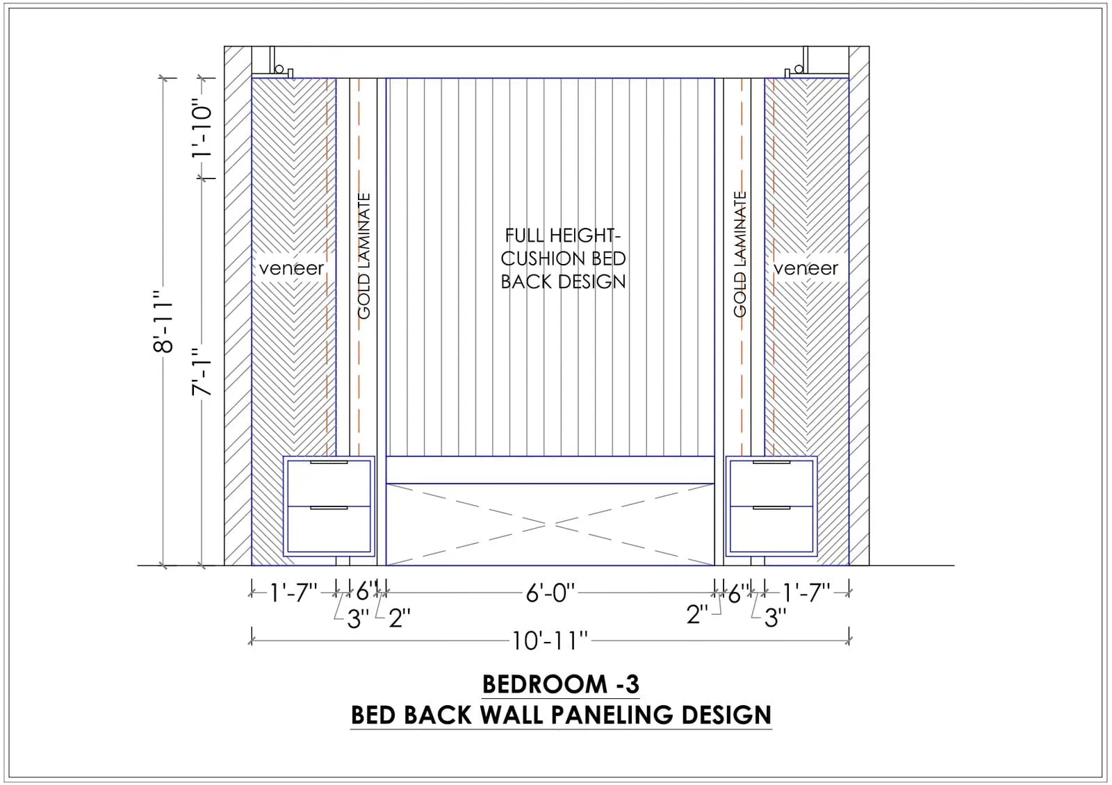 East of Kailash Residence — view 3 (working drawing)