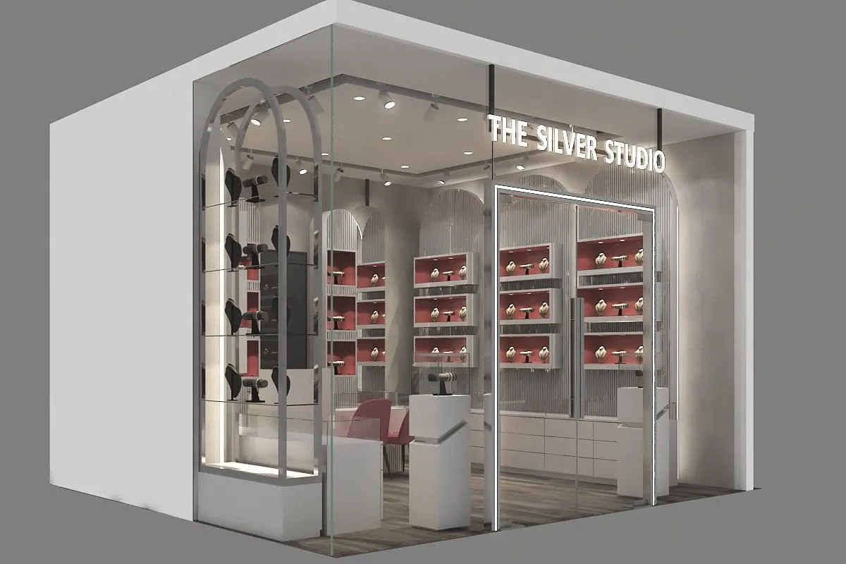 The Silver Studio — Boutique Retail in Nucleus Mall, Lalpur, Ranchi (design visualisation)